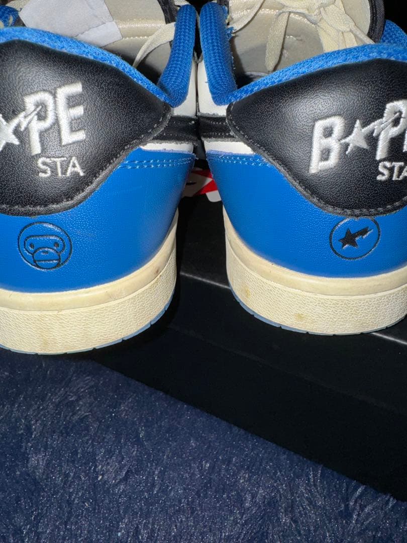 W*?様 BAPESTA Jordan 1 TRAVIS indigo stud