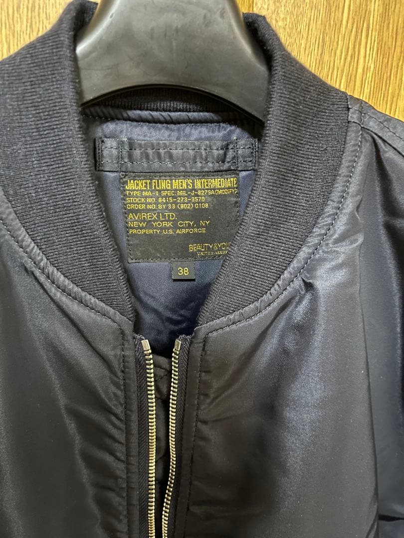 BEAUTY&YOUTH UNITED ARROWS 別注MA-1 AVIREX