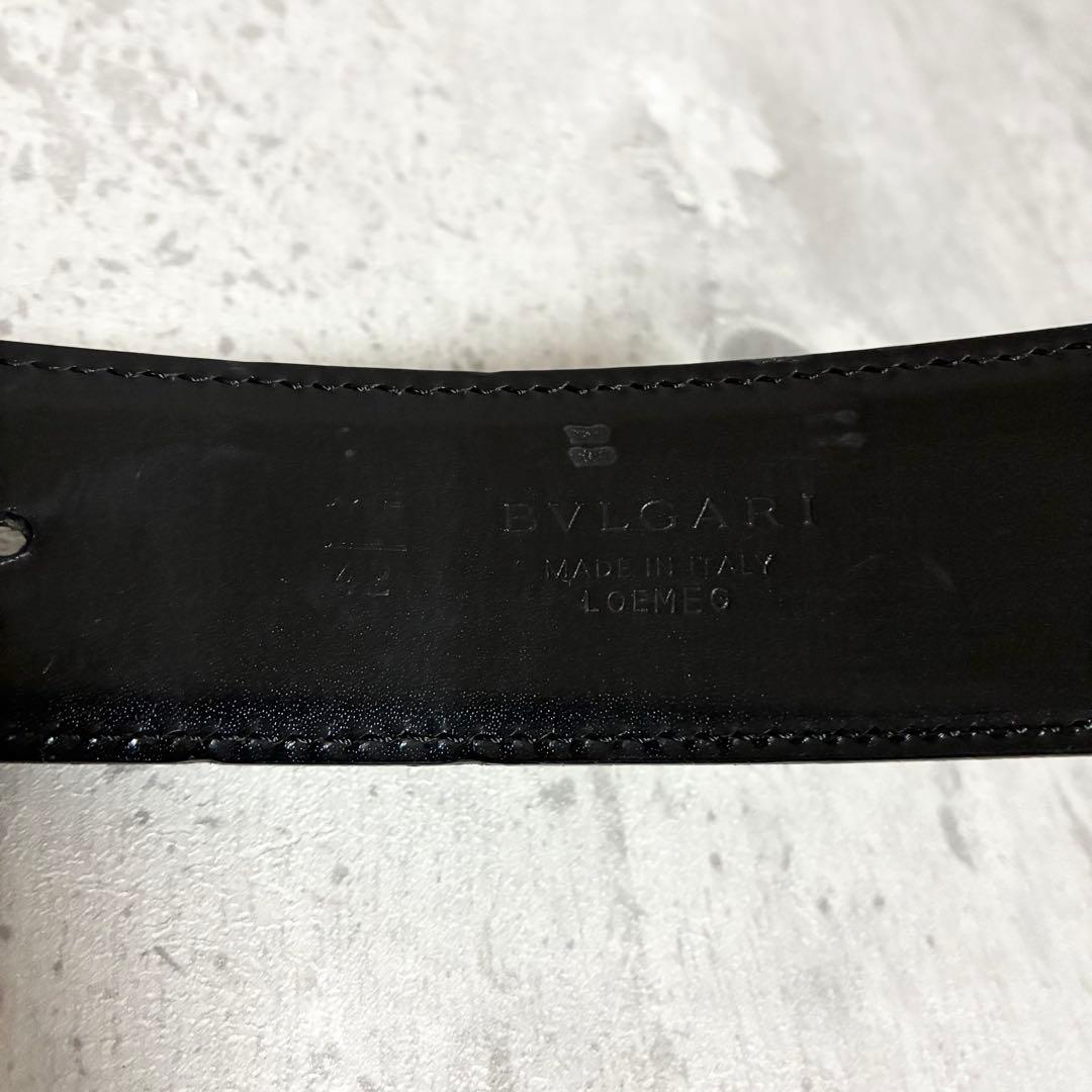 BVLGARI ブルガリ ベルト サークル ブラック レザー