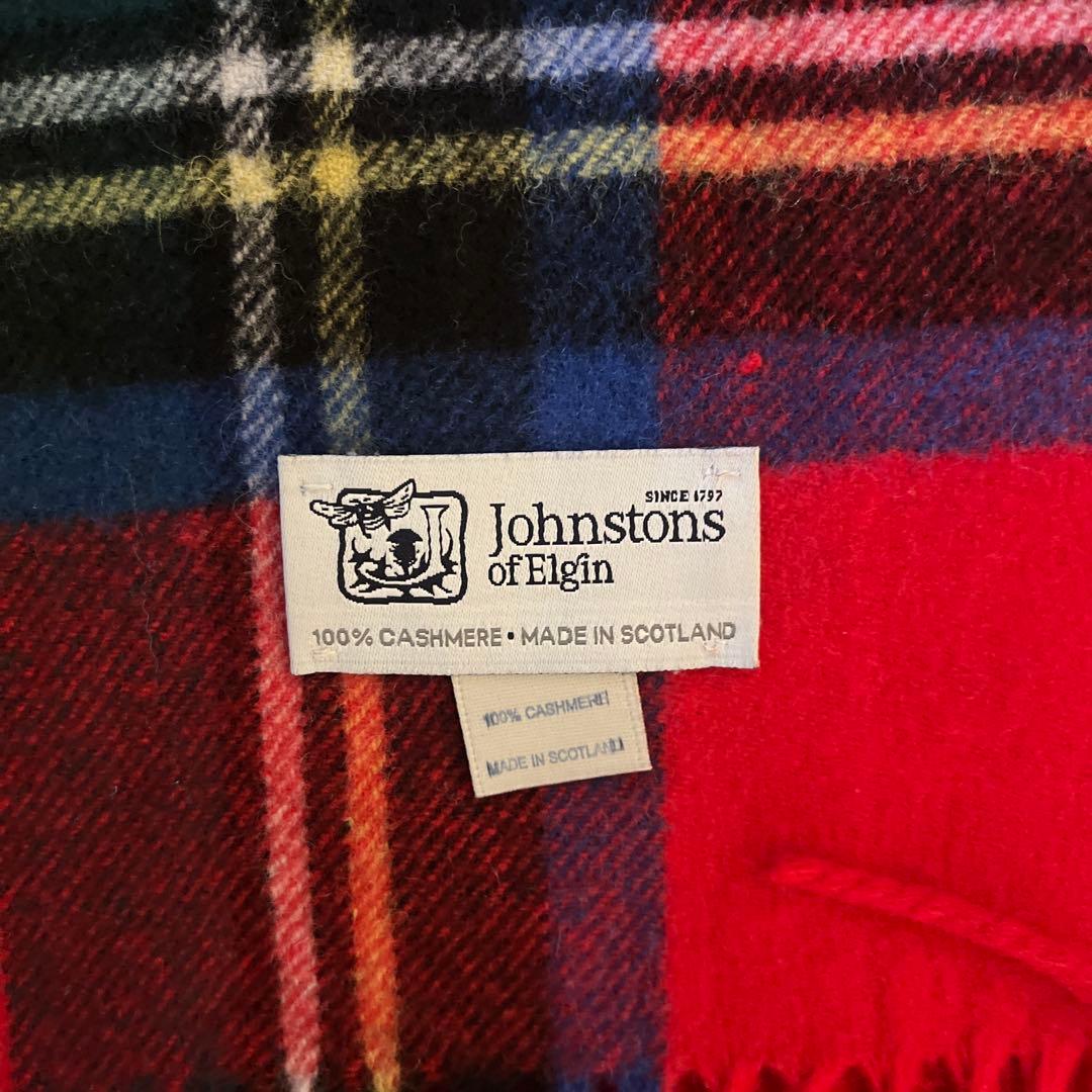 Johnstons マフラー　カシミヤ　ストール　大判