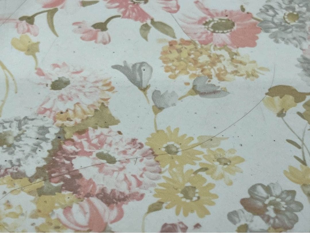 折りたたみテーブル 昭和レトロ 当時物 花柄 センターテーブル インテリア