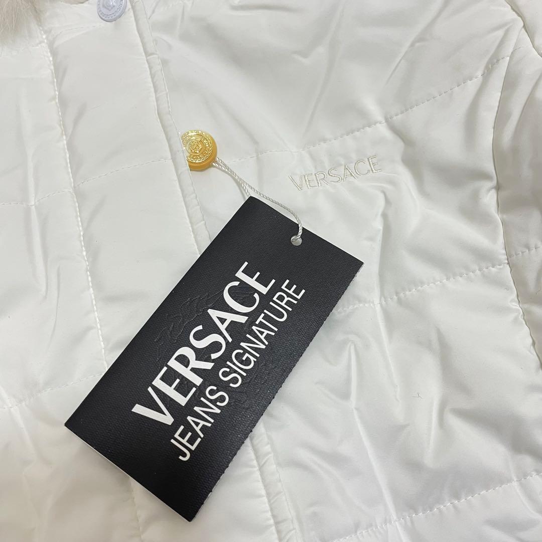 新品✨VERSACE JEANS SIGNATURE 中綿コート ファー