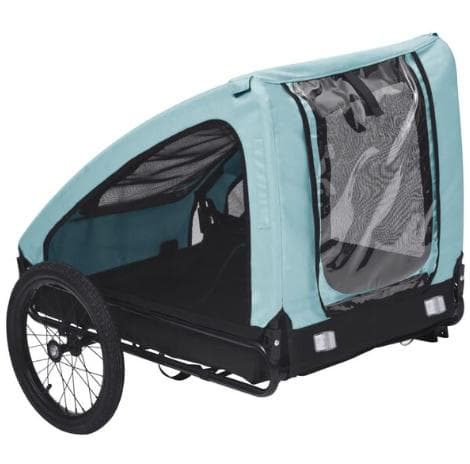 自転車用ペットトレーラー ブルー＆ブラック