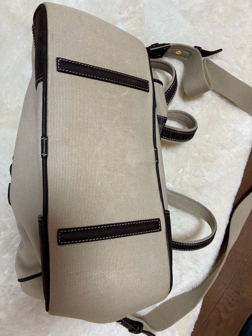 LOEWEトートバッグ2WAYショルダー キャンバス/レザー
