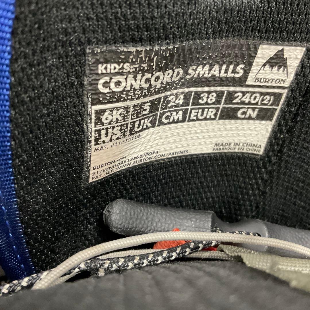 Burton スノーボードブーツ 子ども用 青/黒　サイズ24.0