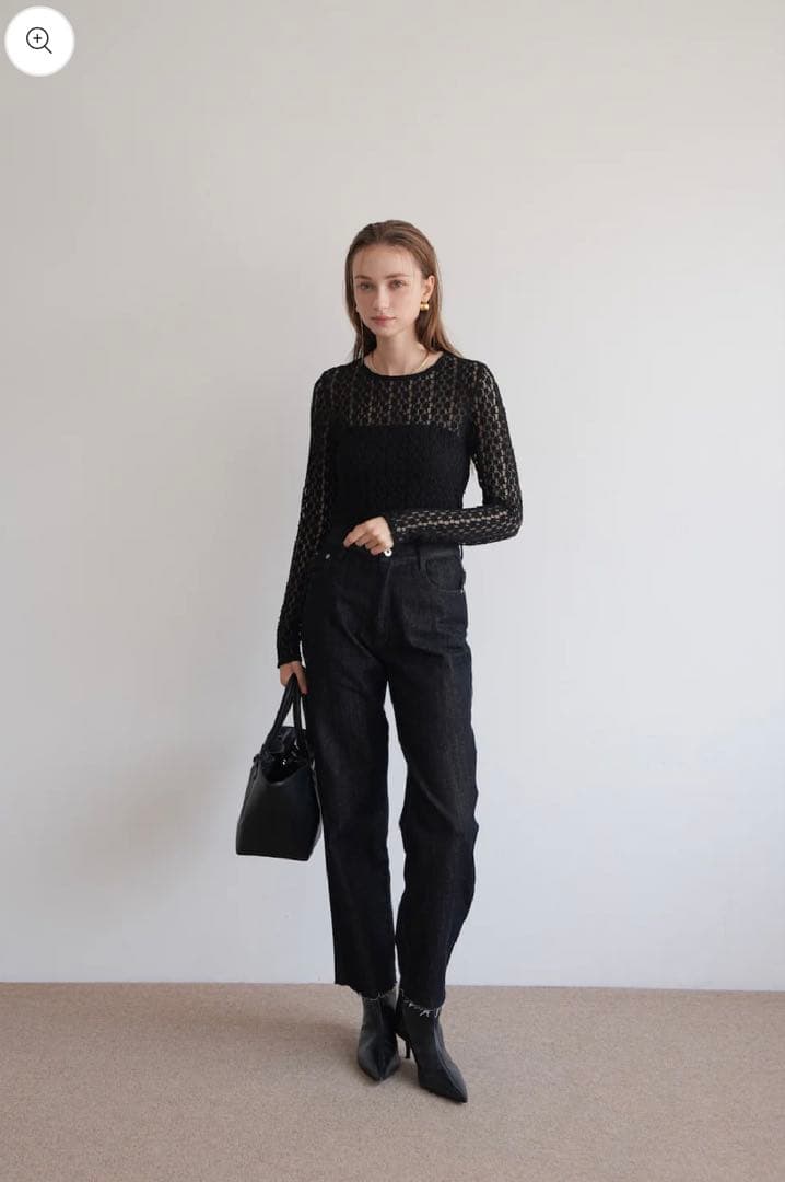 トップス flower lace tops