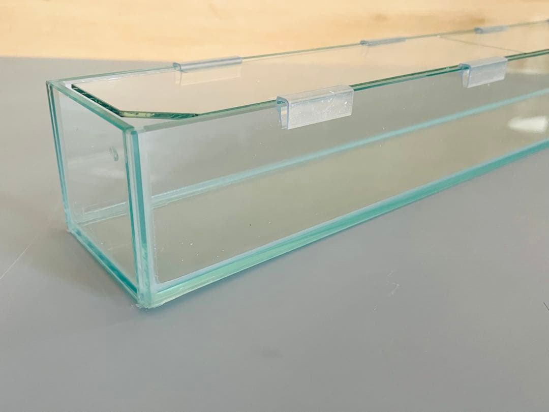 一台限り　特注カウンターガラス水槽600×100×100㎜未使用品