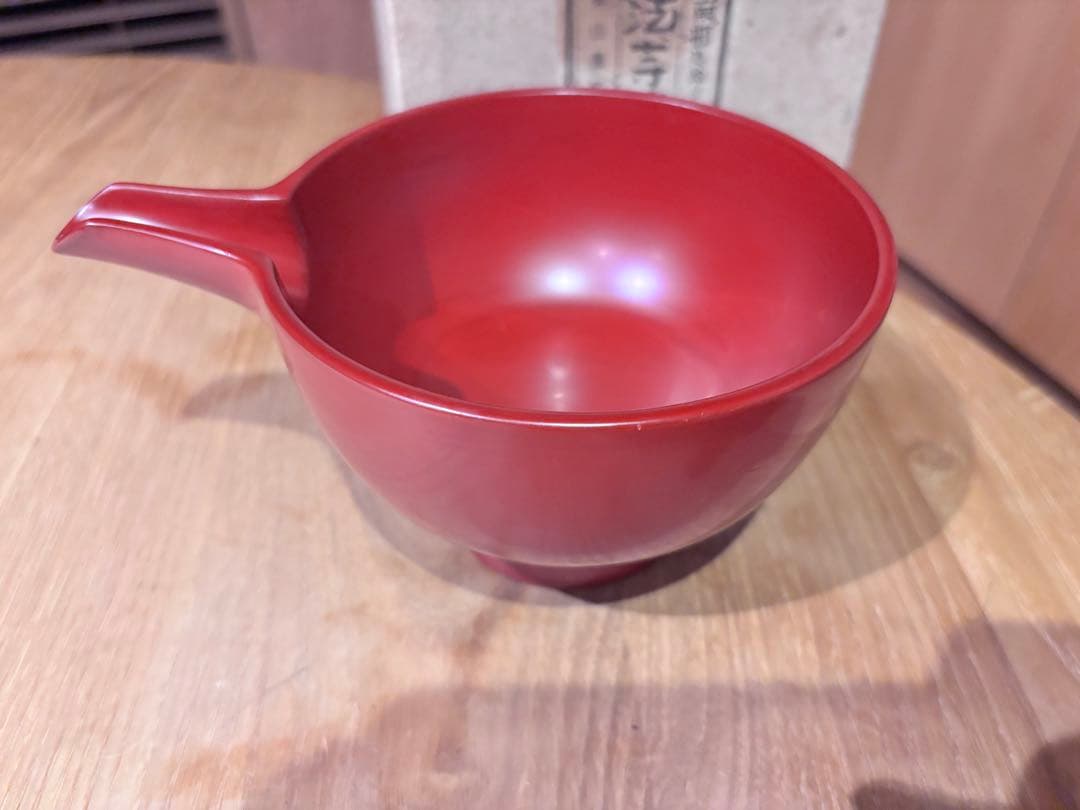 浄法寺漆器｜片口｜朱｜4.5寸｜岩舘正二｜初代