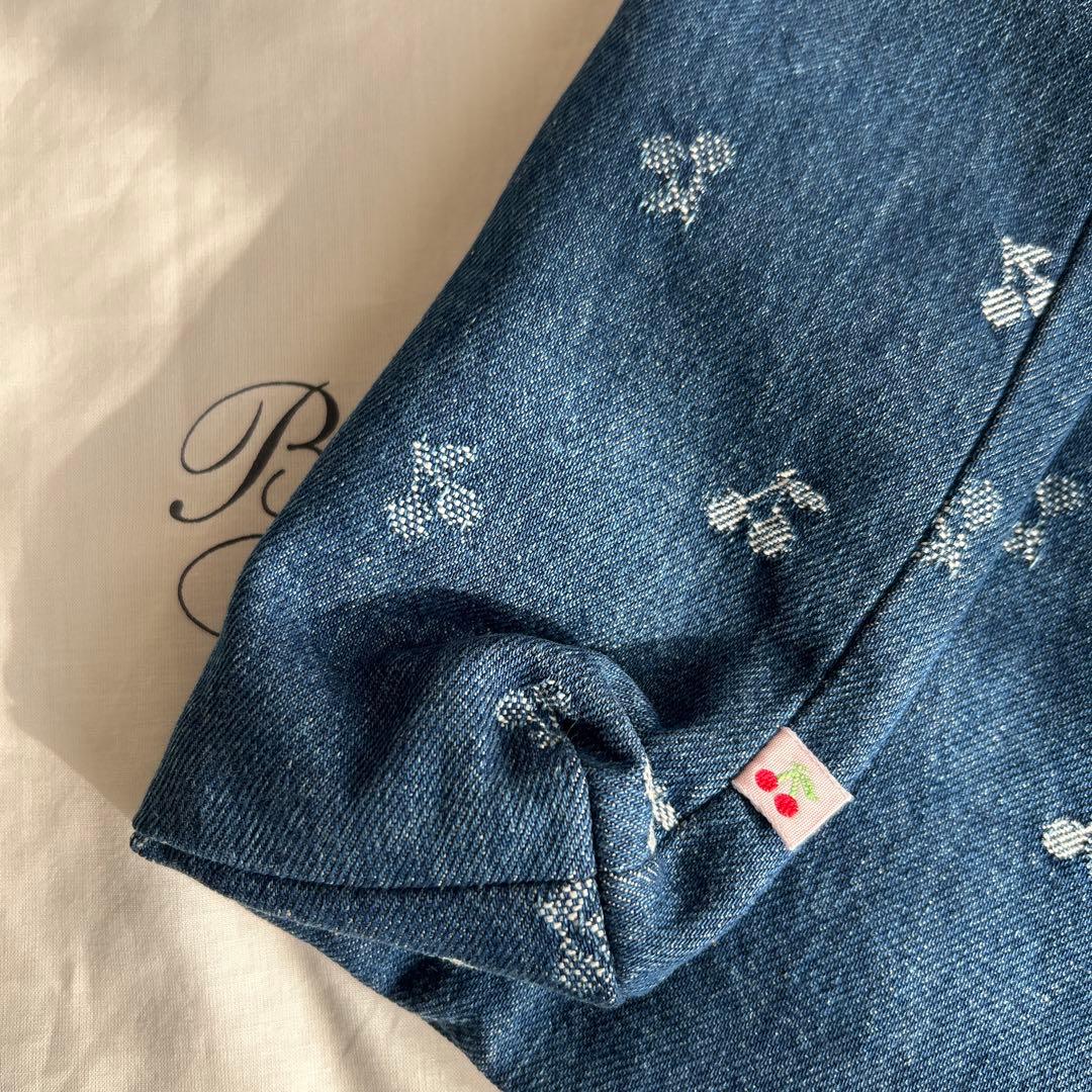 発送前セール【新品】未使用bonpoint デニムトートバッグ