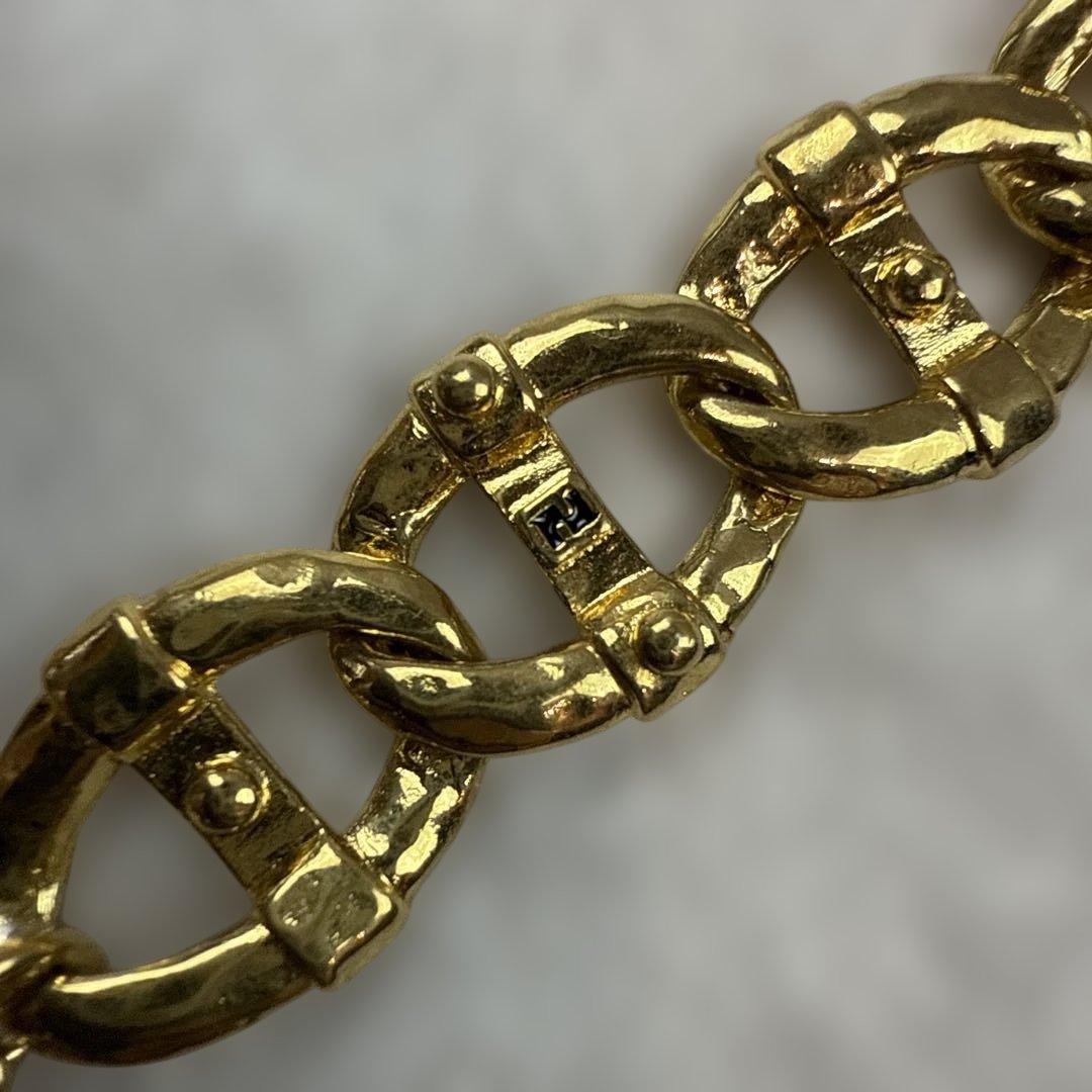 FENDIフェンディ　希少デザイン　ゴールドブレスレット　美品