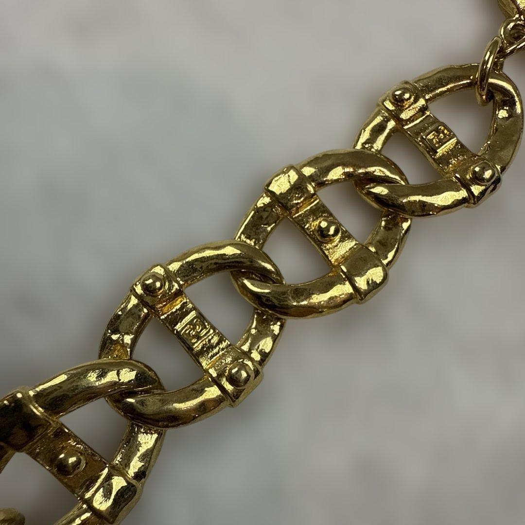 FENDIフェンディ　希少デザイン　ゴールドブレスレット　美品