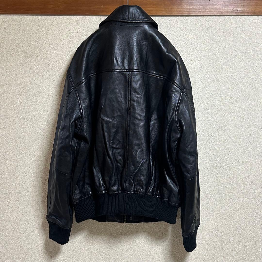 ZARA 本革 A-2フライトブルゾン BLACK Sサイズ