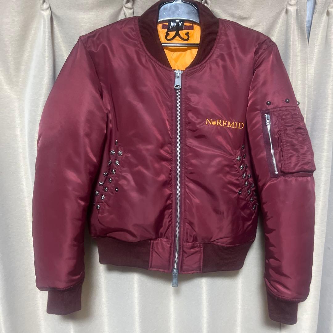 NOREMID スタッズ付き MA-1ジャケット