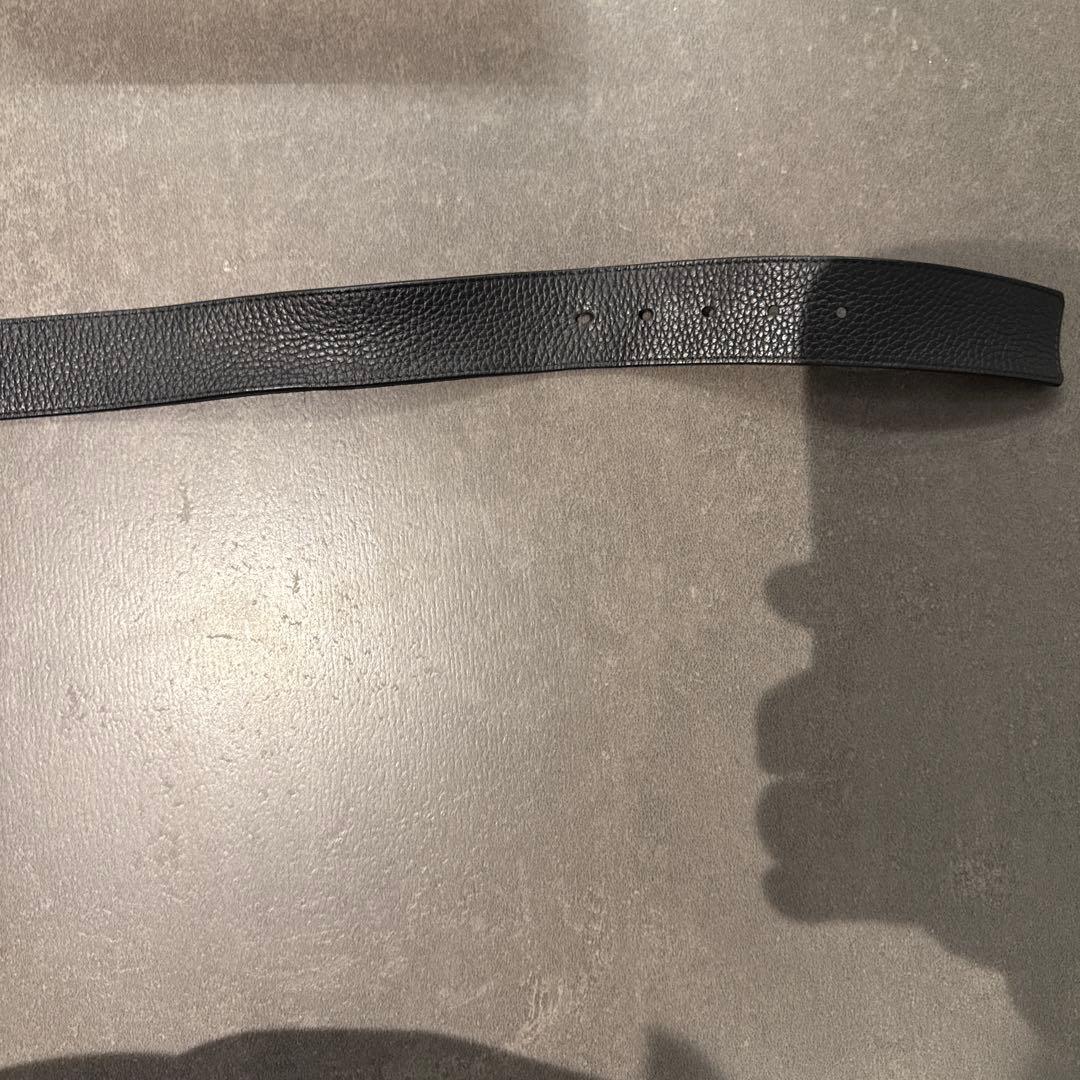 ルイヴィトンサンチュール LVロゴバックル レザーベルト　125cm