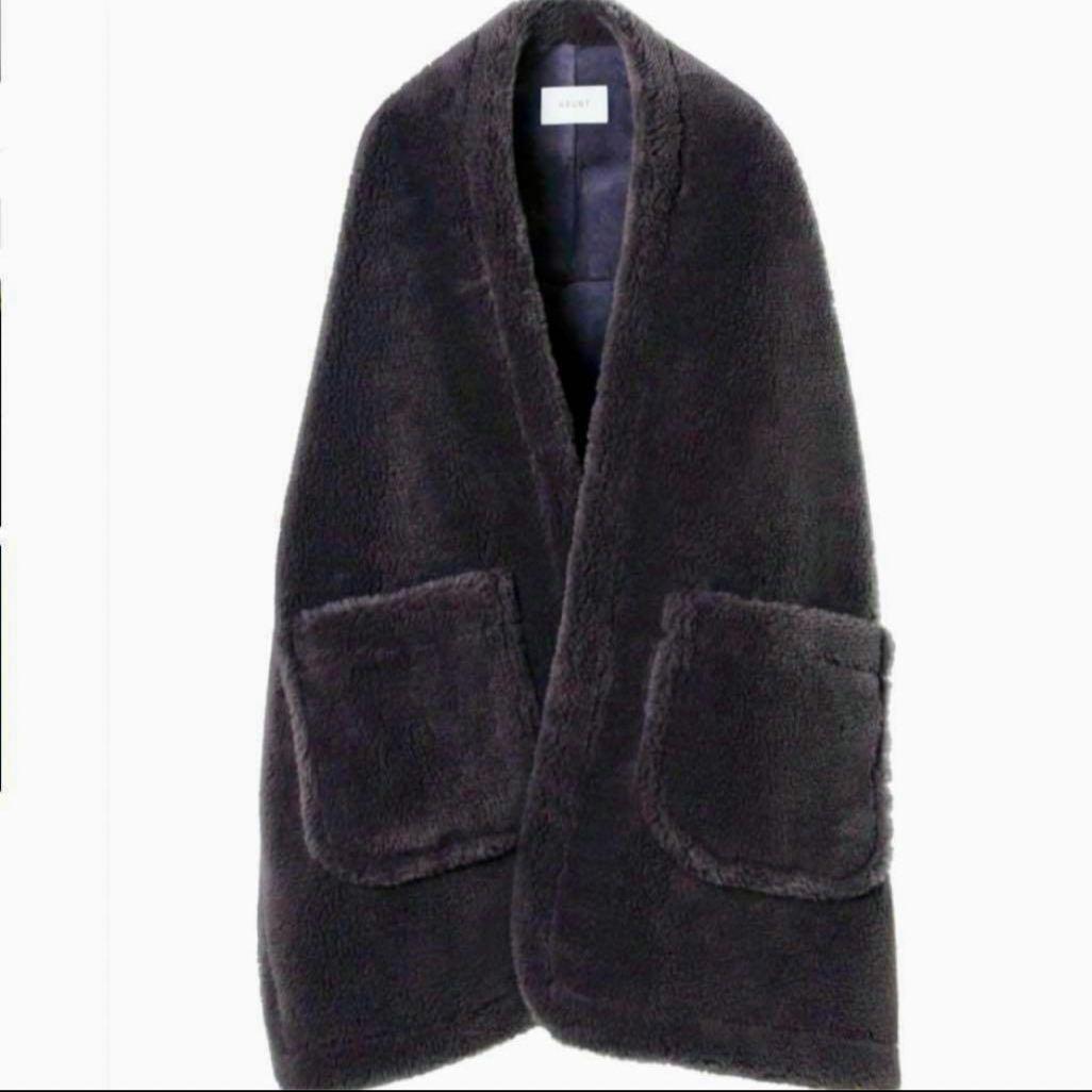 HAUNT ボアストール　グレー　ハウント haunt