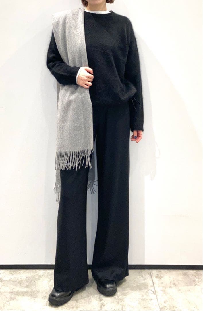 25FW 完売 カシミヤニット ブラック　Sサイズ