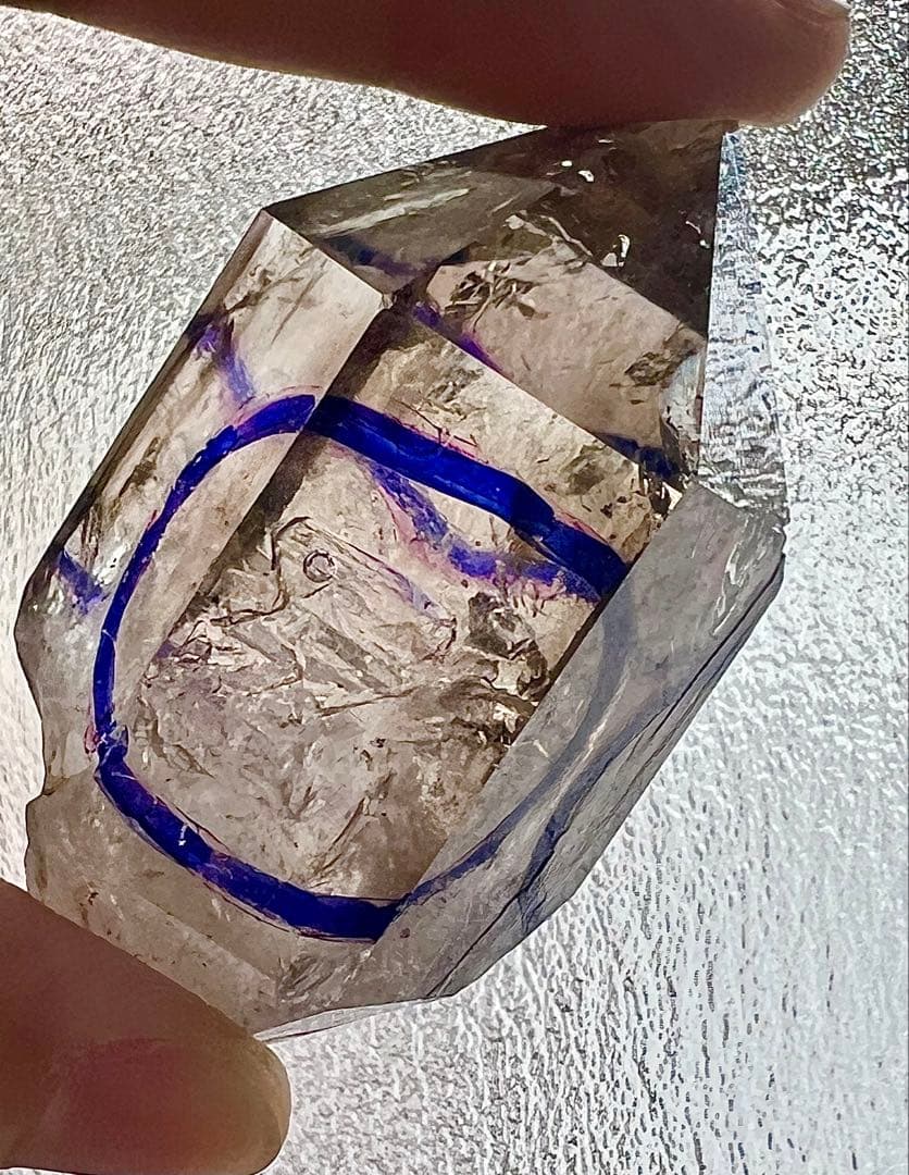 虹入り水入り　パキスタン産　エレスチャルクォーツ　原石水晶　天然石パワーストーン