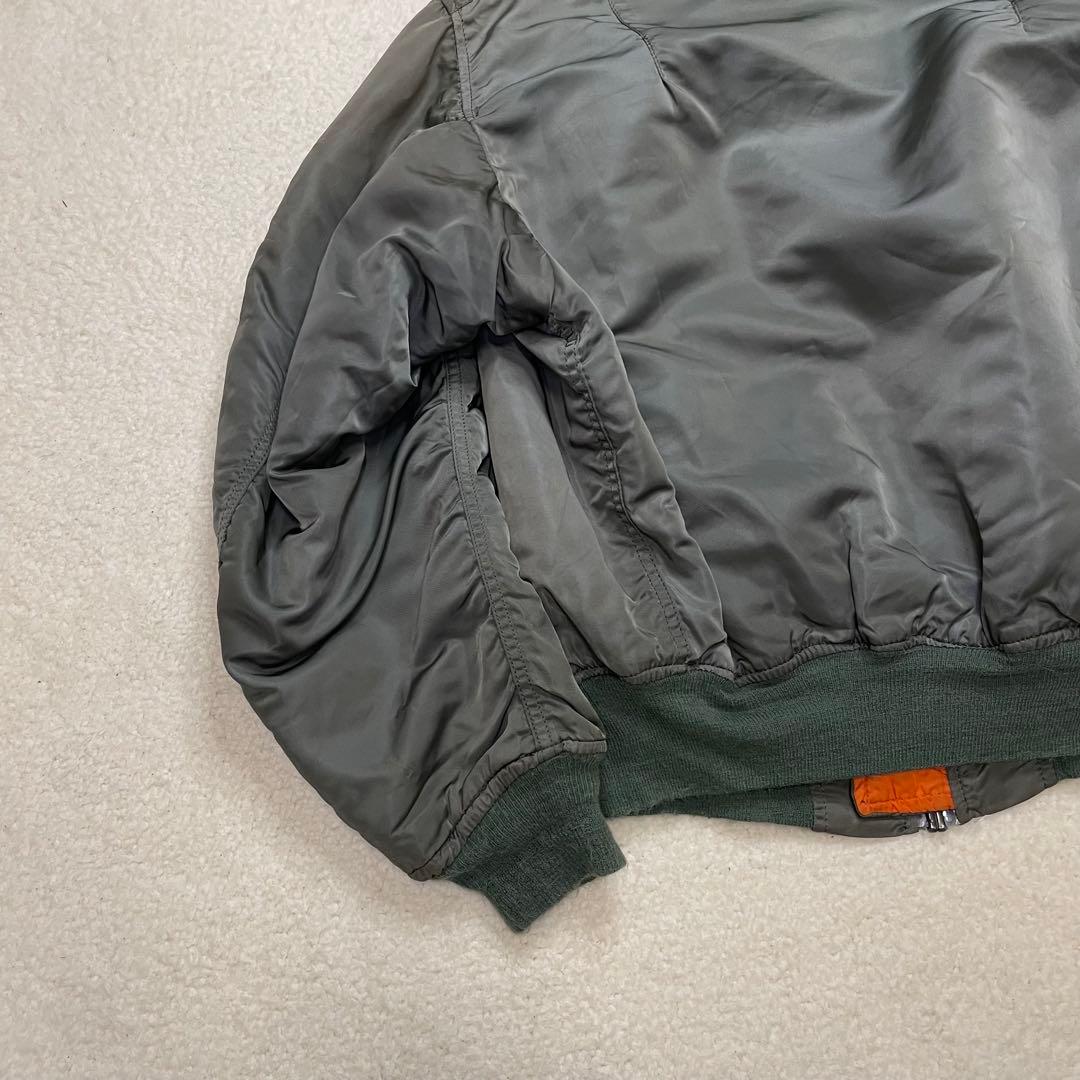 90s USA製 ALPHA jacket アルファ MA-1 短丈 Y2K
