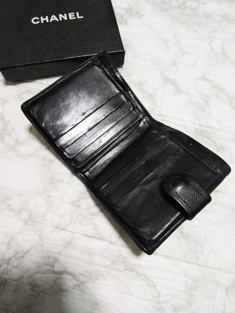 【綺麗】シャネル キャビア ココマーク 財布