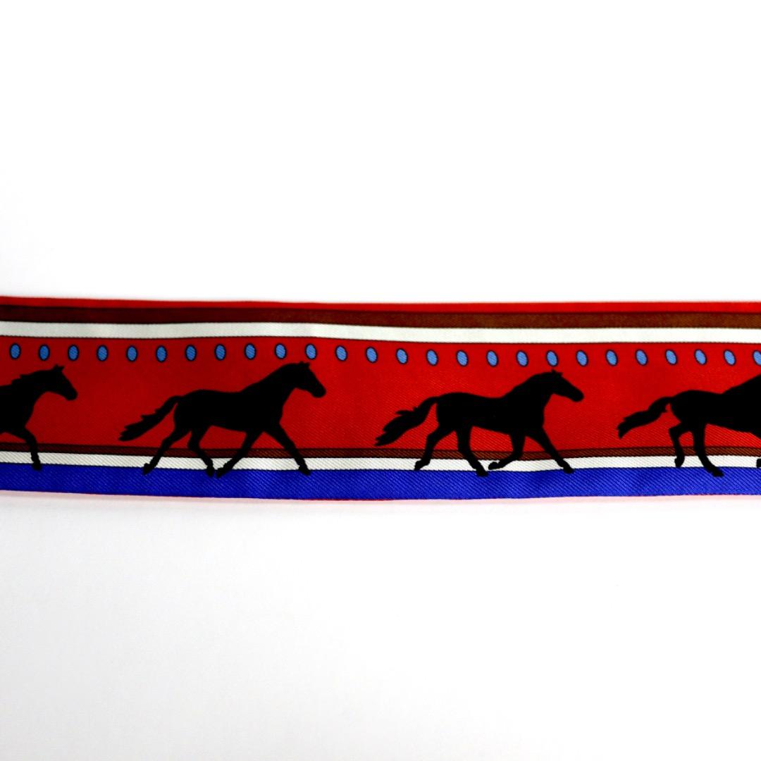 新品・未使用 HERMÈS Twilly エルメス ツイリー スカーフ シルク