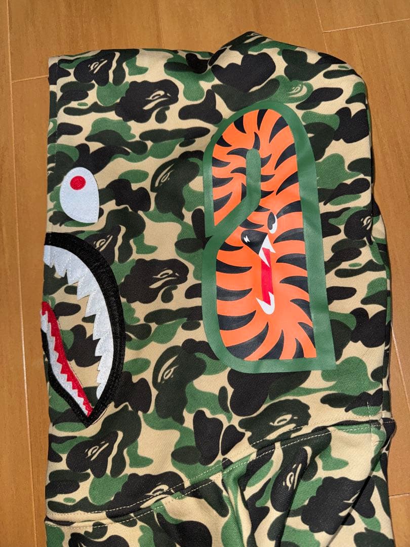 ★激レア★ APE abc camo green シャークパー カーLパーカー