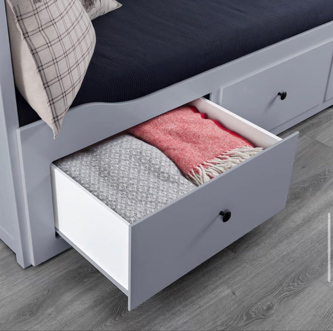 【美品】IKEA HEMNES ベッドフレーム+マットレス 送料込み