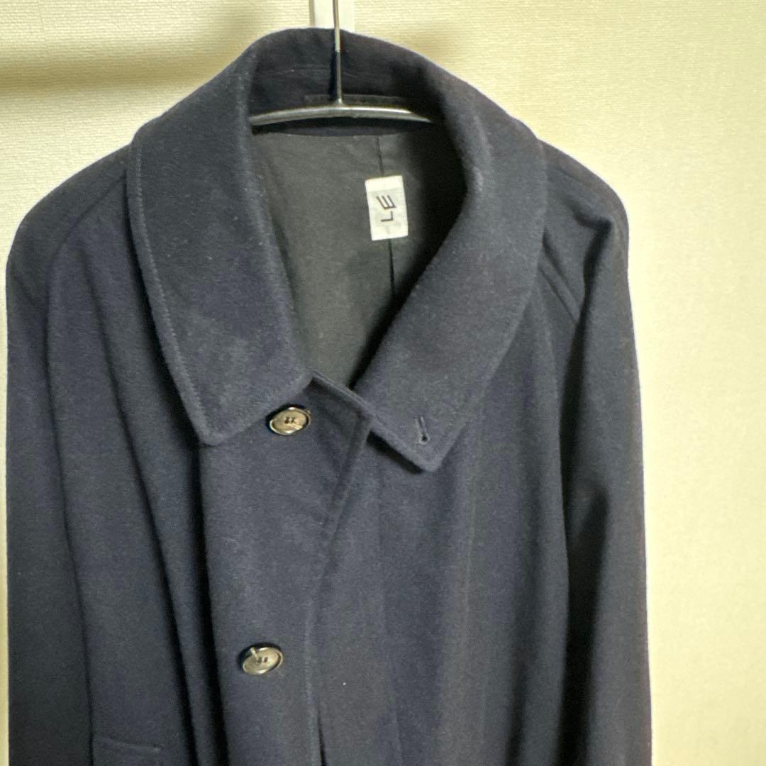 LE / エルイー　ウール　バルカラーコート 2 ネイビー　レショップ