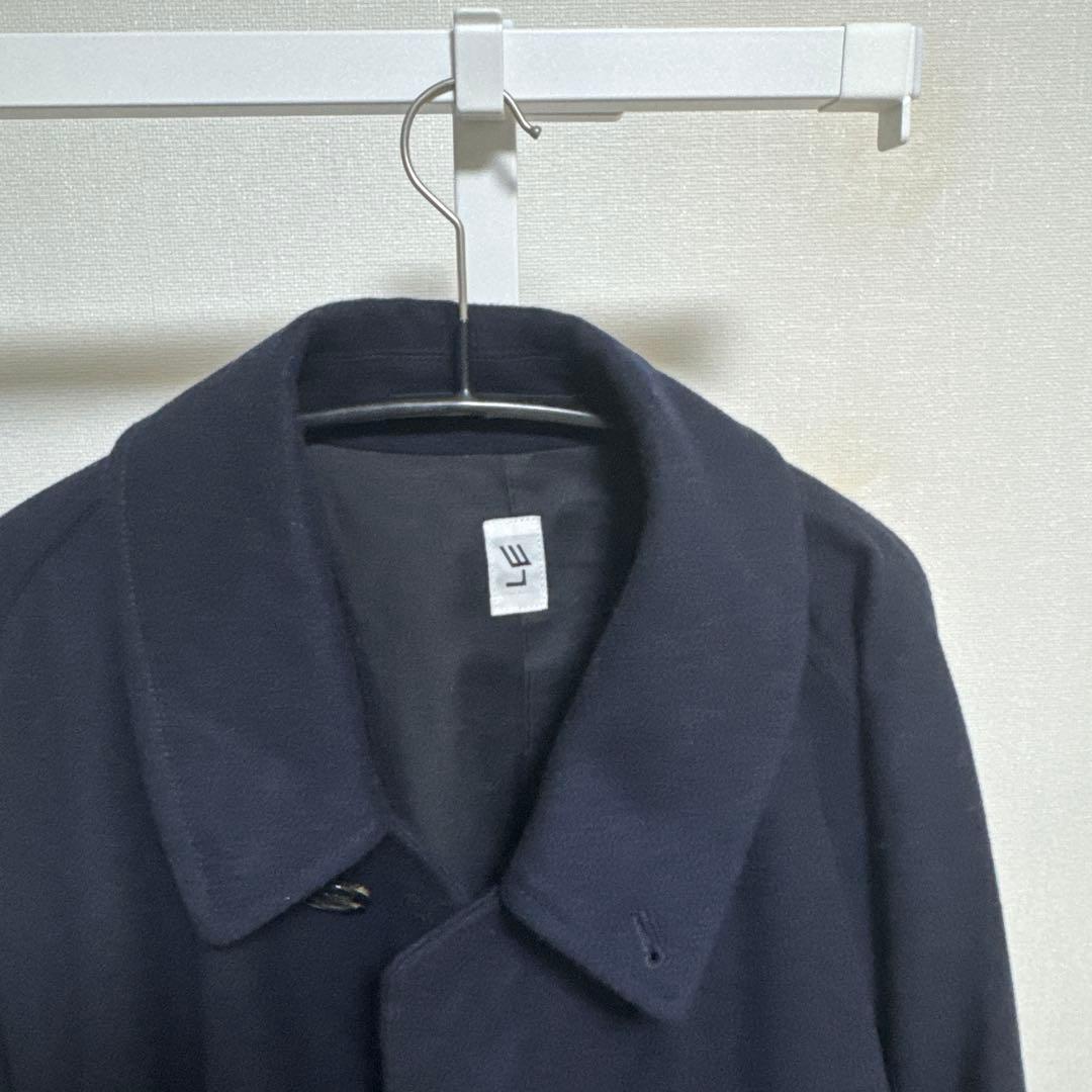LE / エルイー　ウール　バルカラーコート 2 ネイビー　レショップ