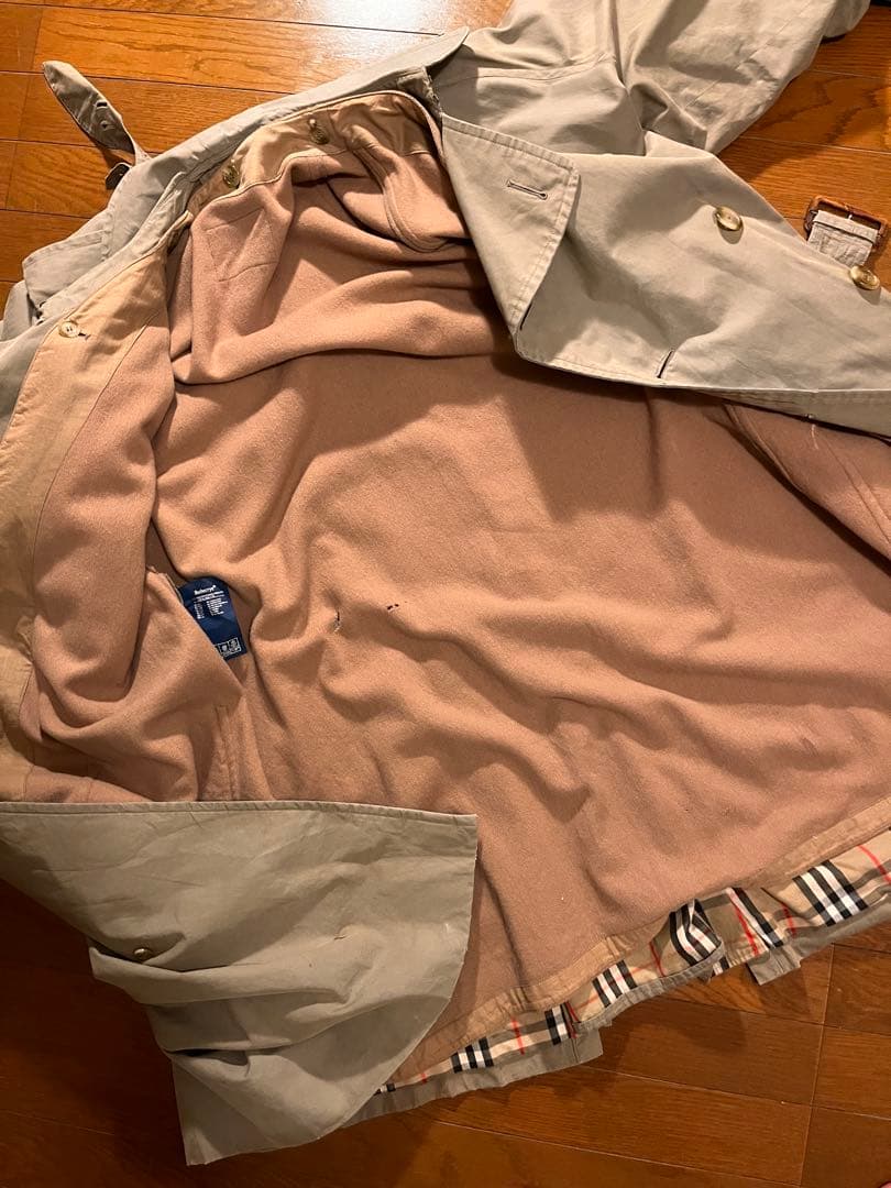 Burberryトレンチコート 一枚袖 ライナー完備 英国製 70s 80s