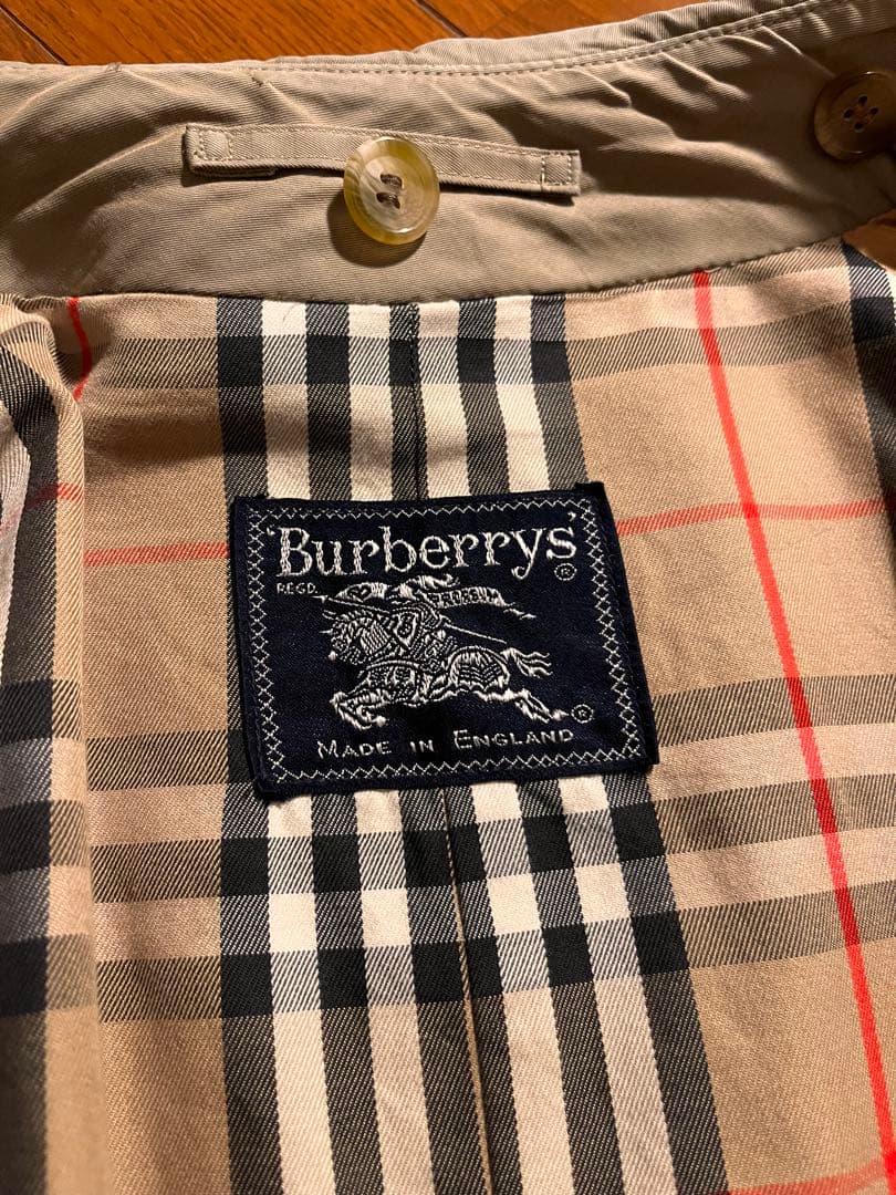 Burberryトレンチコート 一枚袖 ライナー完備 英国製 70s 80s