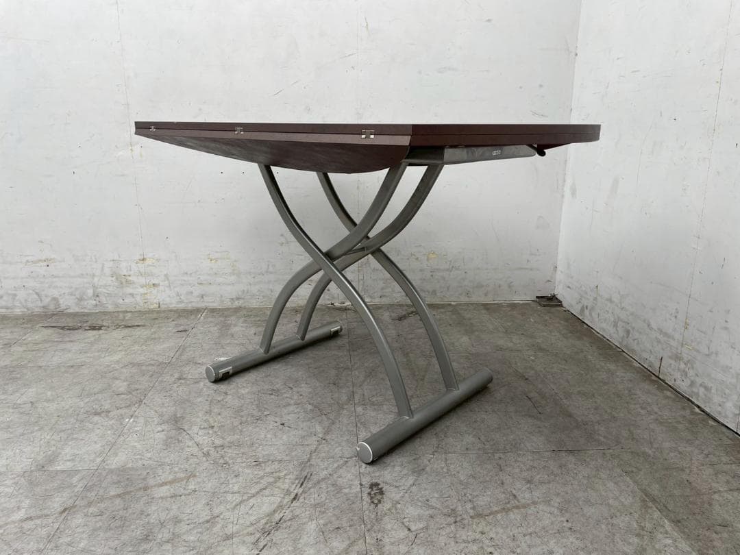 T7317☆美品☆イタリアOZZIOロンド☆18万☆昇降拡張リフティングテーブル