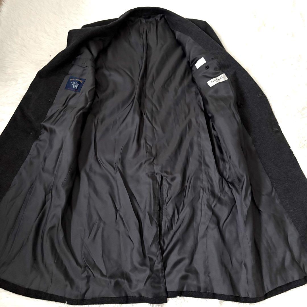 極美品☆ピエールカルダン　ダブル　チェスターコート　カシミア100% LL