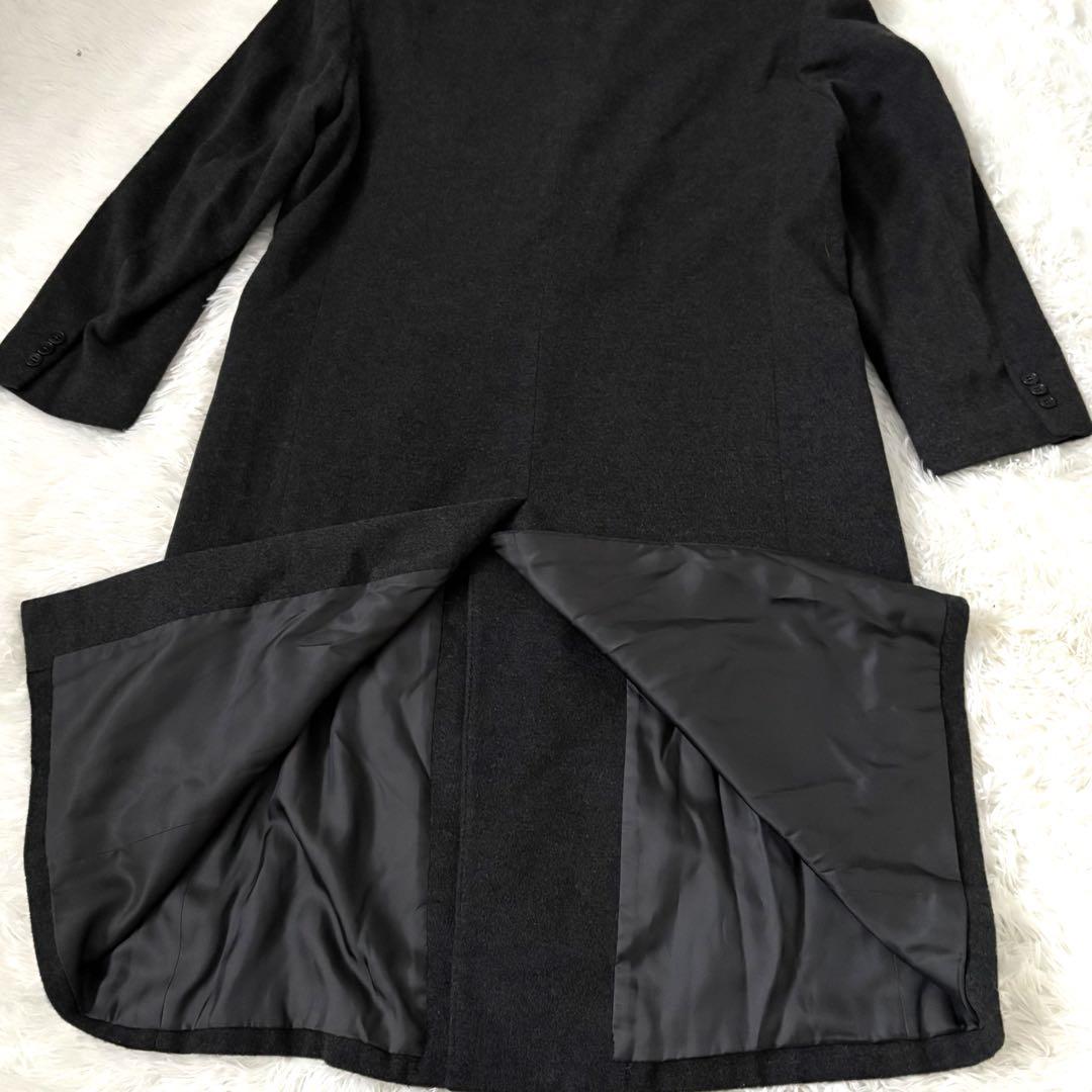 極美品☆ピエールカルダン　ダブル　チェスターコート　カシミア100% LL