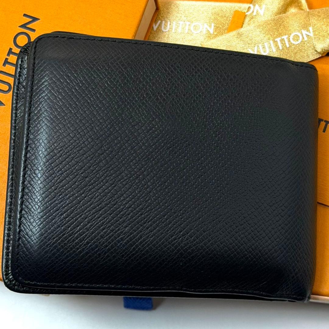 良品 ルイヴィトン タイガ ポルトフォイユ フロリン 財布 二つ折り 黒