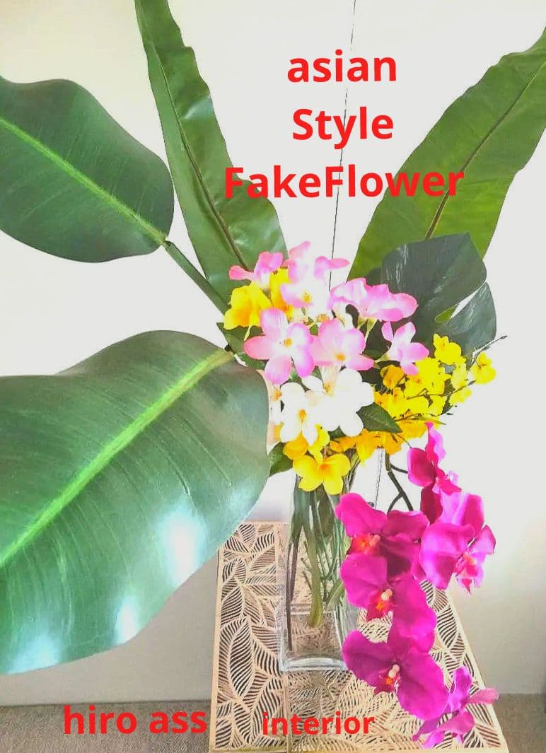 ★Hiroass★asian interior ★Glass＆Flowerset
