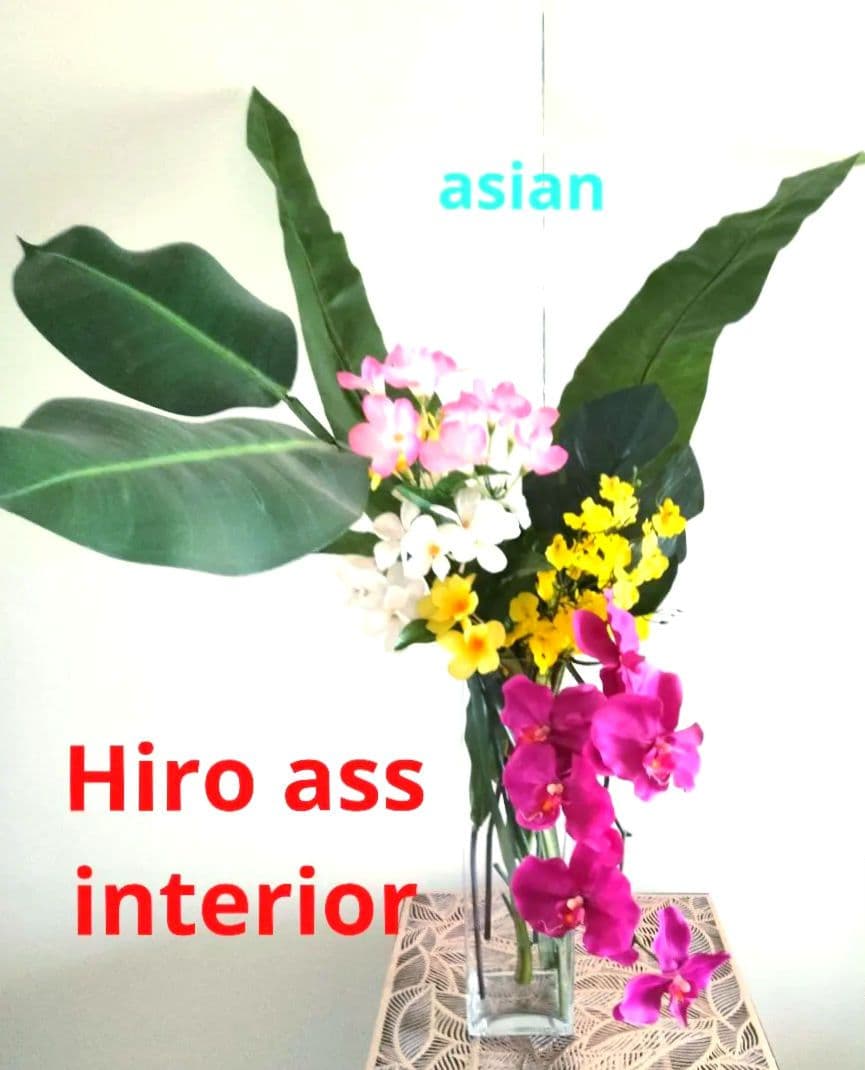 ★Hiroass★asian interior ★Glass＆Flowerset
