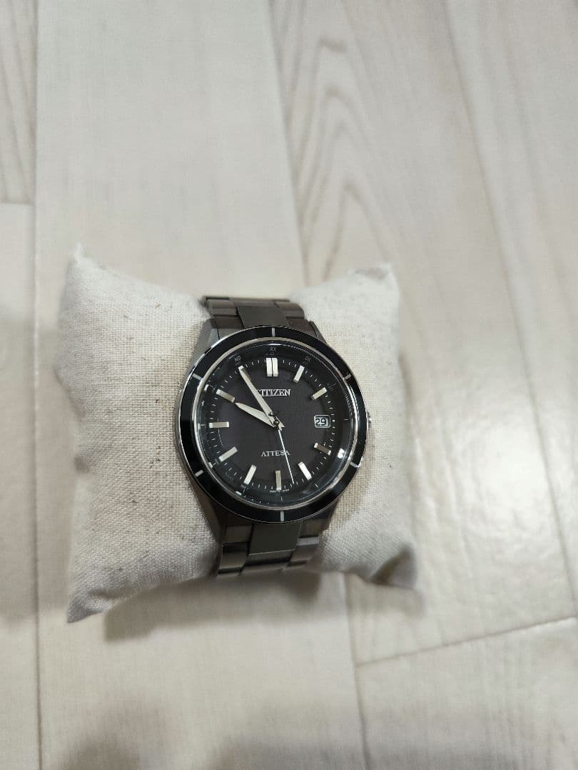 【23年購入美品】シチズン アテッサ CB3030-76E 電波ソーラー チタン