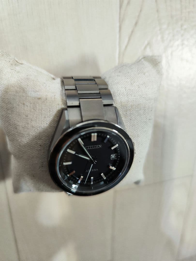 【23年購入美品】シチズン アテッサ CB3030-76E 電波ソーラー チタン