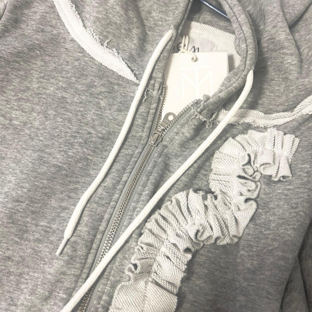 ジャケット・アウター doublezip pleated onepiece GRAY tieme