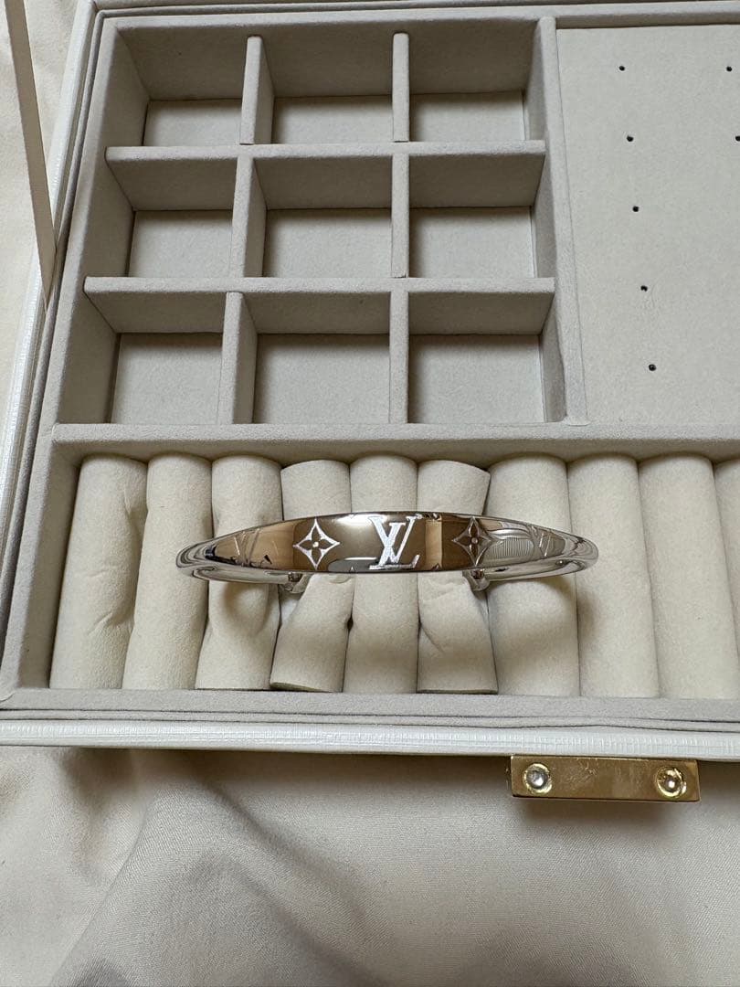 ルイヴィトン　LouisVuitton ジョンク　モノグラム　バングル　L