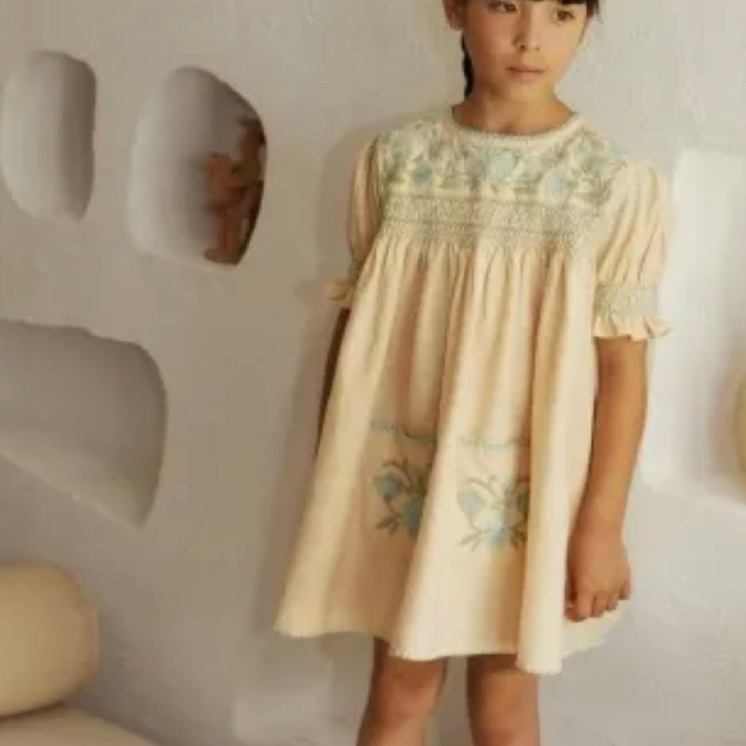 Apolina Dora Dress / Milk（size：3-5y）