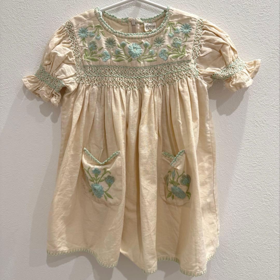 Apolina Dora Dress / Milk（size：3-5y）