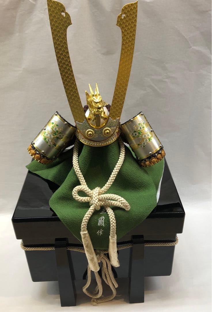 五月人形兜　 風神雷神屏風付き　 samurai helmet