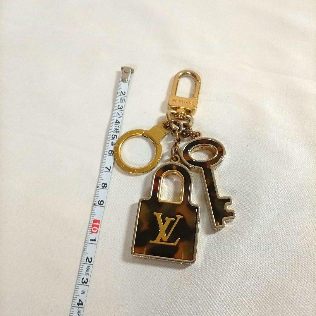 LOUISVUITTON ルイヴィトン キーリング べっ甲 キーチャーム 南京錠