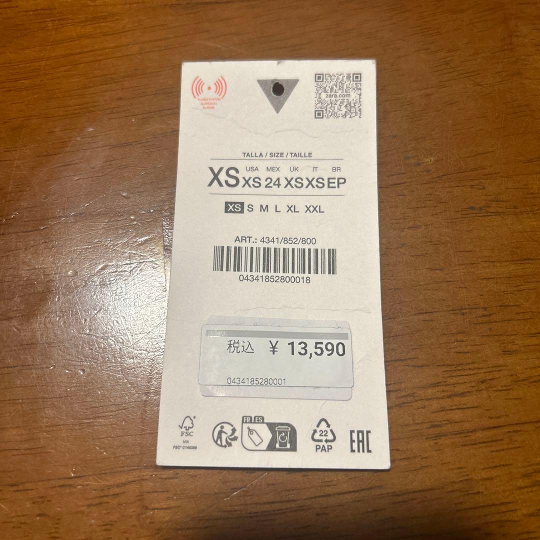 ZARA フェイクレザージャケット タグ有り XS ザラ