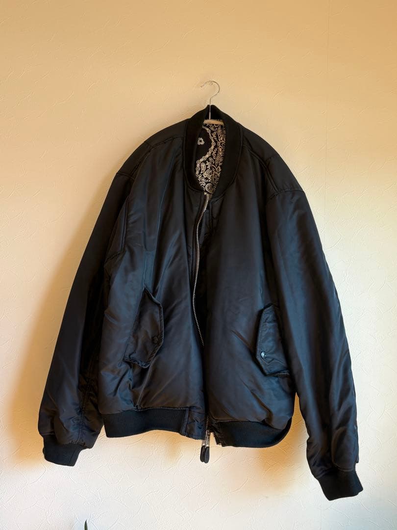 MIYAGI HIDETAKA バンダナ MA-1リバーシブルボンバージャケット