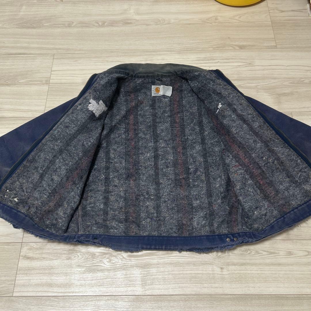 80s Carhartt カーハートデトロイトジャケットUSA製ブルーネイビー