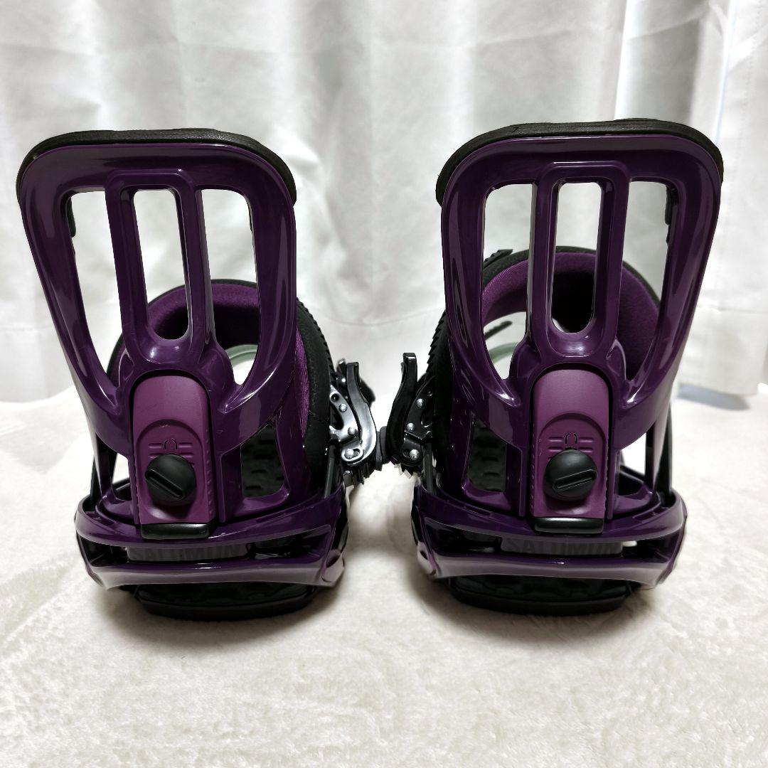 SALOMON rhythm パープル スノーボードビンディング　Mサイズ