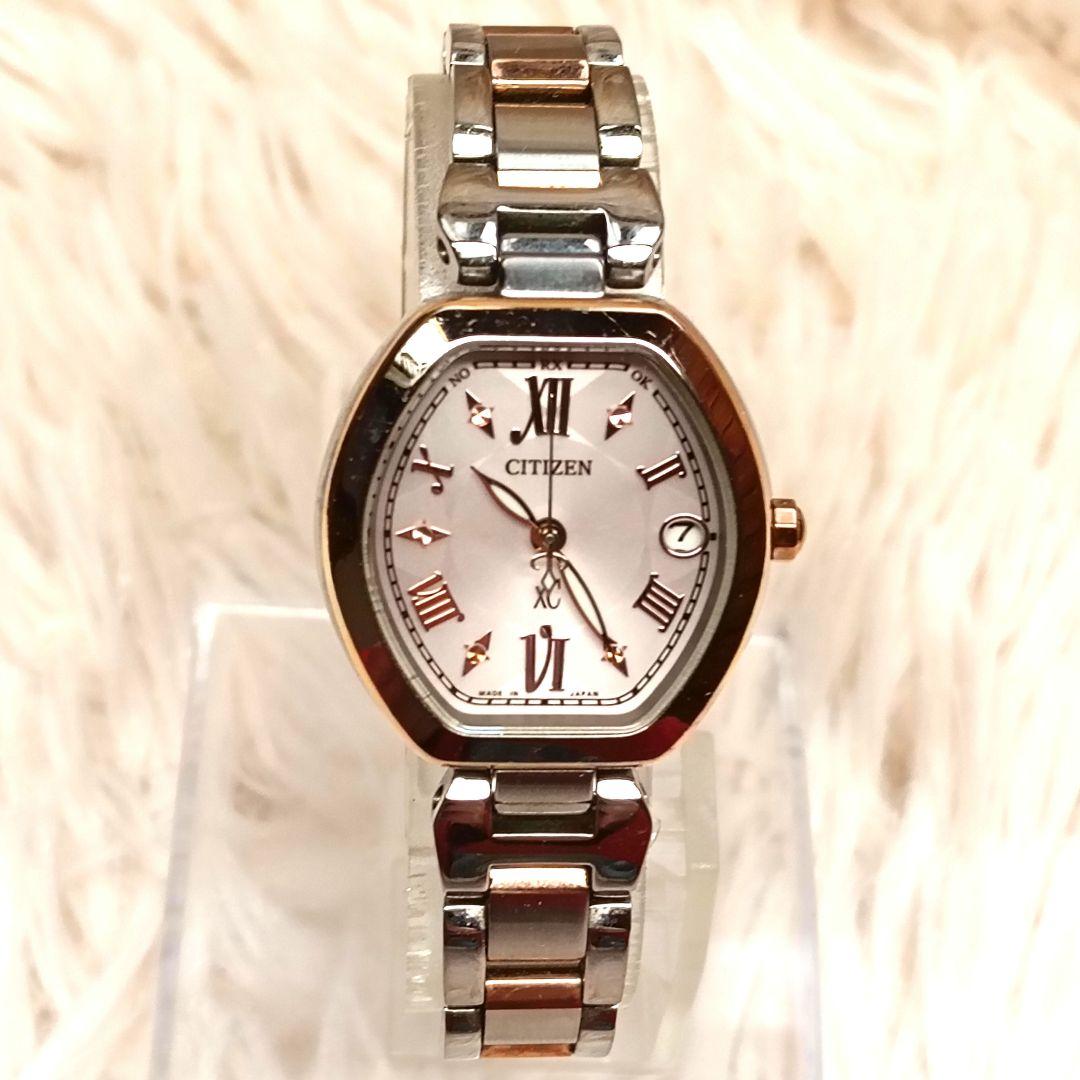 ★稼働品★ CITIZEN シチズン xC クロスシー 電波ソーラー トノー