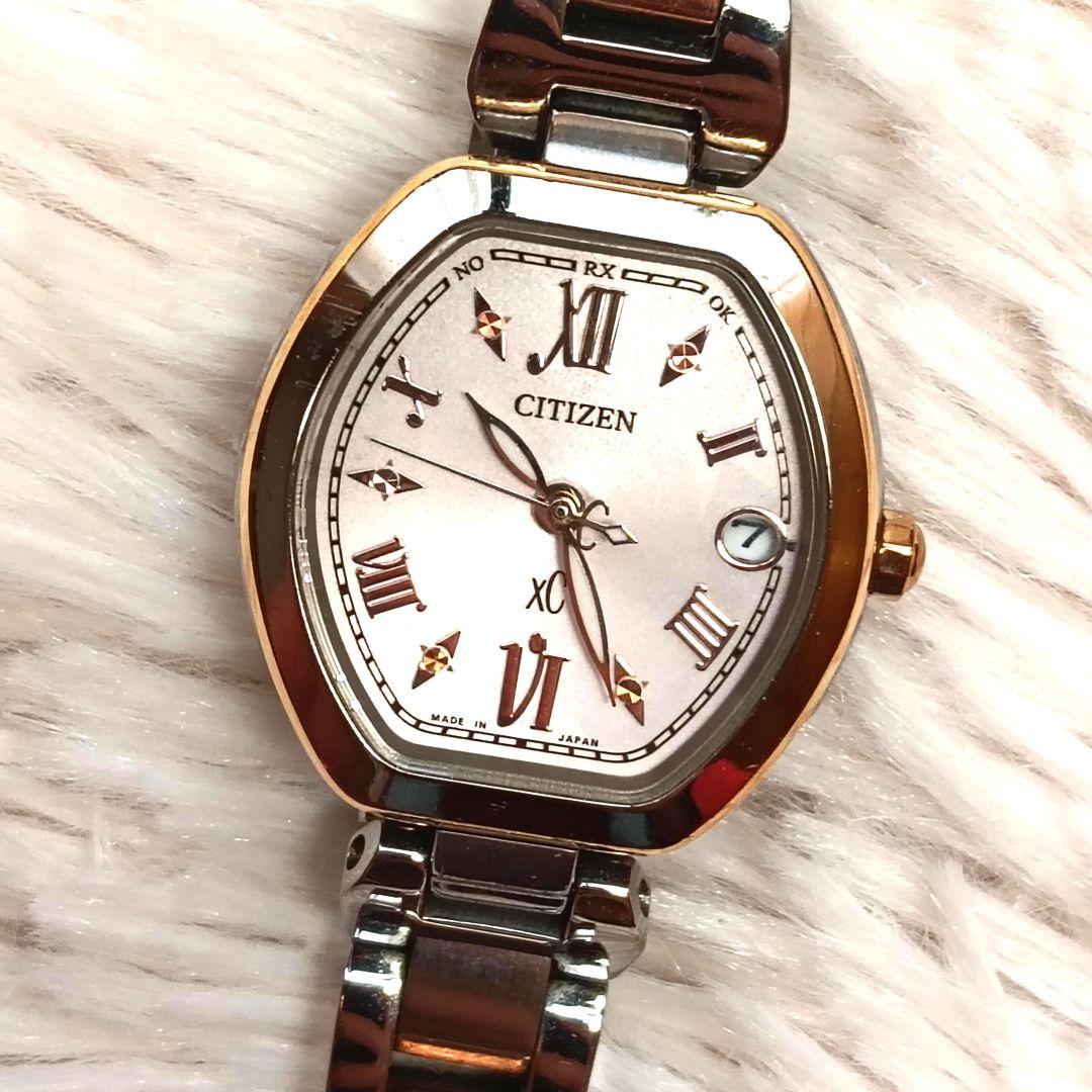 ★稼働品★ CITIZEN シチズン xC クロスシー 電波ソーラー トノー